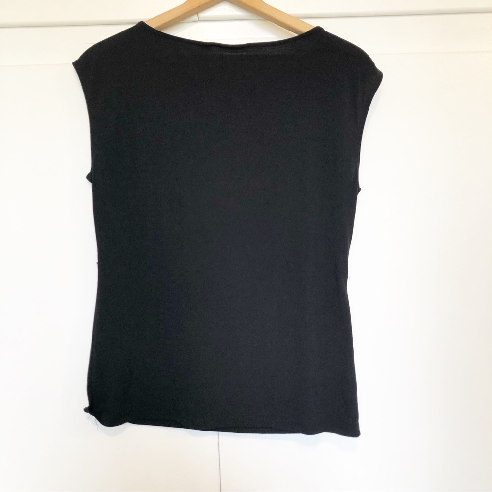 New York & Company Black Lace Floral Top - Picture 6 of 8